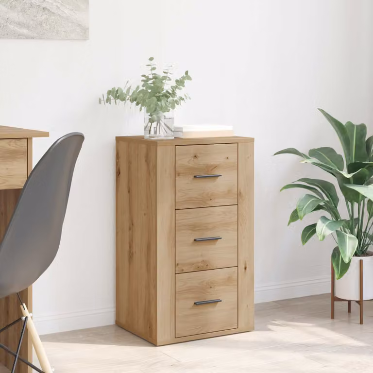 Credenza moderna vidaXL in legno color rovere marrone, L 40 cm x P 33 cm x H 70 cm