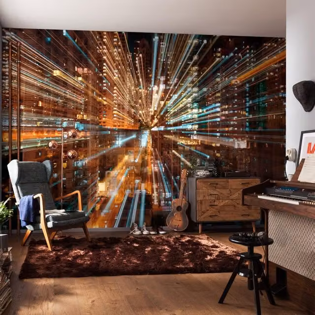Fotomurale KOMAR Fusion Abstract Moderno Multicolore L: 368 cm, H: 248 cm