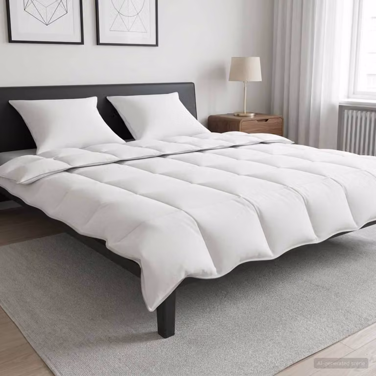 Set Duvet e Cuscino da Letto vidaXL 3 pz, Bianco, Inverno, 200 x 240 cm