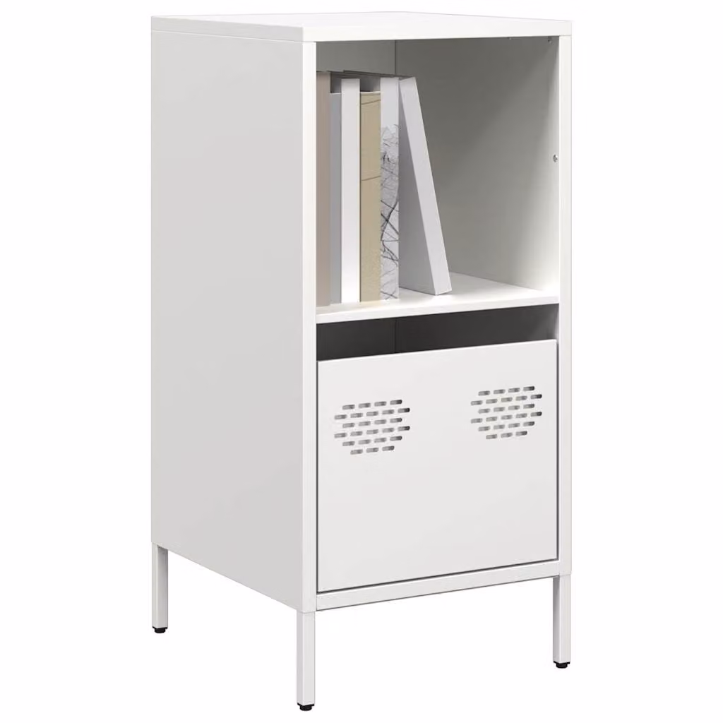 Credenza bianca vidaXL in metallo da appendere al muro L/P/H: 35 x 39 x 73,5 cm