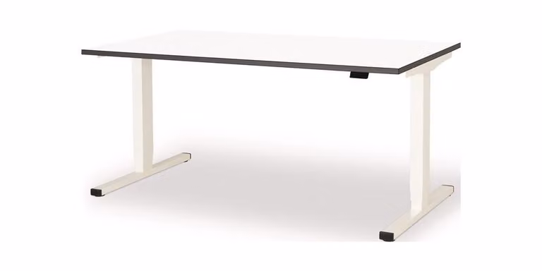 Desk levero H650-1250xL1600xD800mm segnale bianco,RAL9003/bianco elettr.MAUSER LVMZ282K+KV16/9003/k106sw Z-V