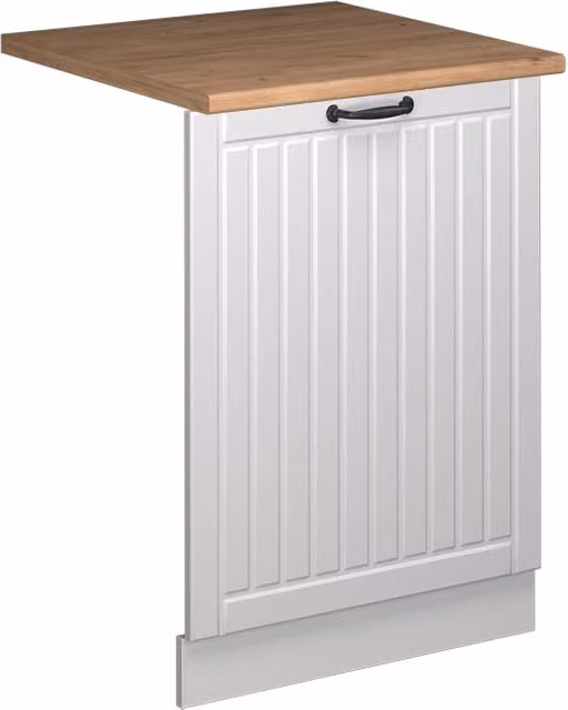 Pannello frontale per lavastoviglie Vicco Fame-Line Bianco rustico/Bianco, Larghezza: 60 cm