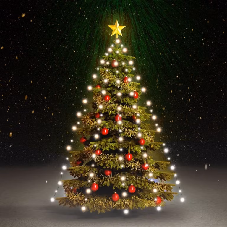 Maison Exclusive - Rete di Luce per Albero di Natale 180 LED Bianco Freddo 180 cm