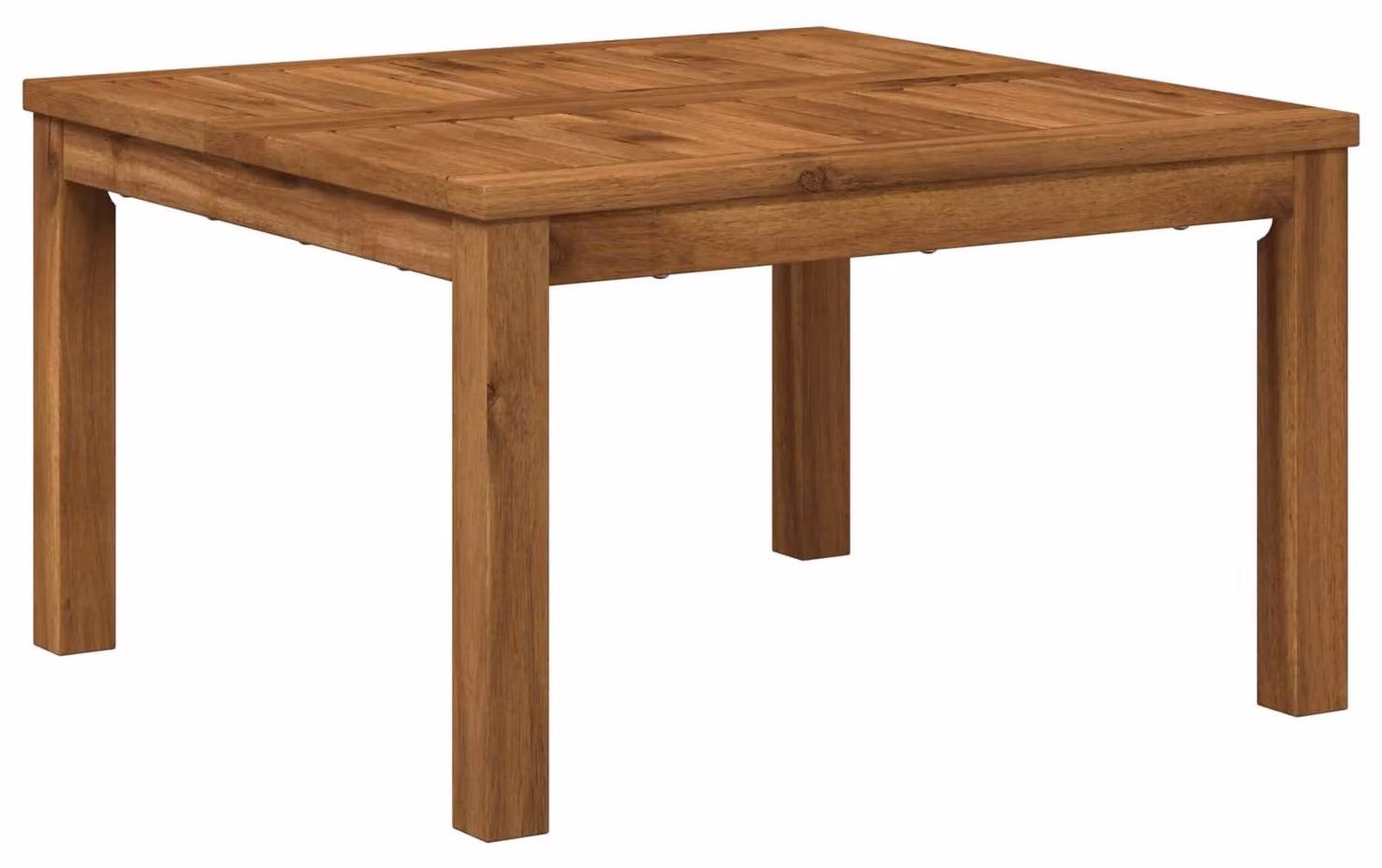 Tavolino da caffè in legno massello di acacia, dimensioni 60 x 60,5 x 36 cm