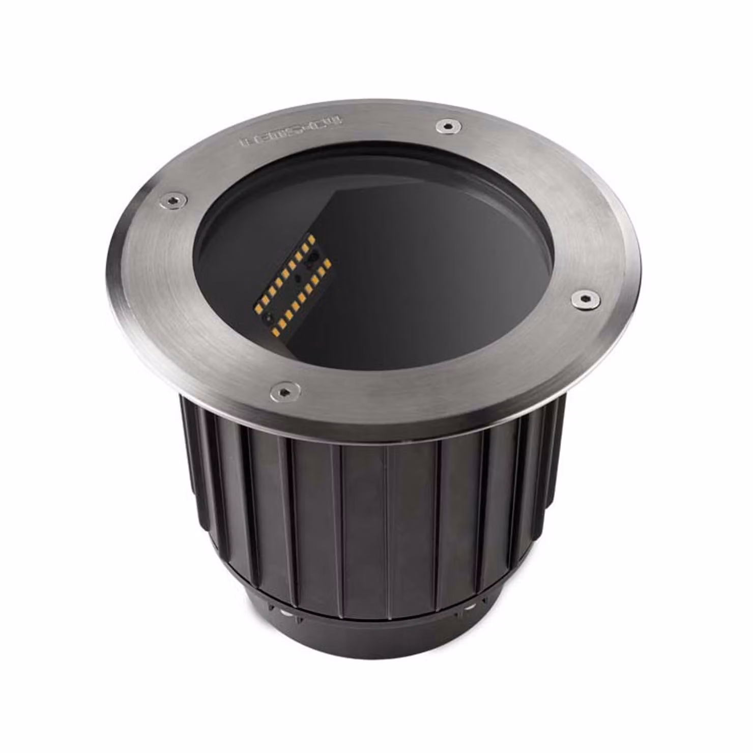 Faretto da parete Gea LED, acciaio inossidabile e vetro, 22 cm