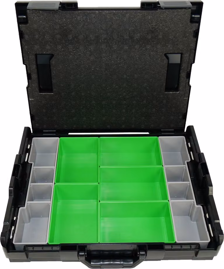 BS Systems L-Boxx 102 nero incl. set di scatole da incasso 7 pz.