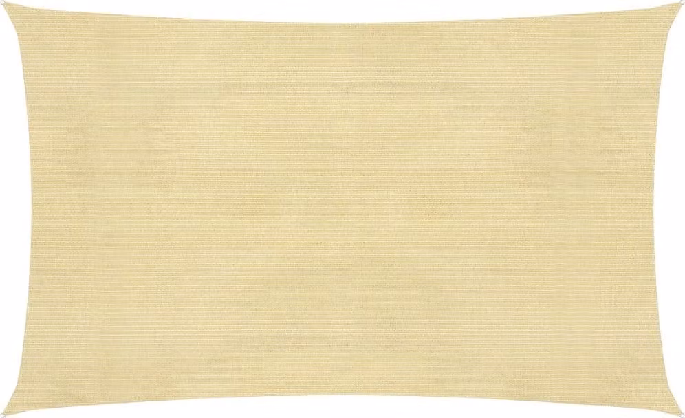 The Living Store Tenda da sole 160 g/m² Beige 2x4,5 m HDPE