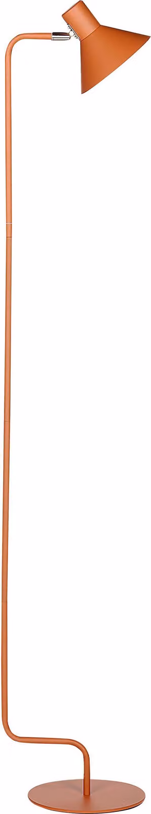 BELIANI Lampada da terra in metallo arancione 154 cm paralume conico regolabile lampada da notte camera da letto soggiorno design industriale