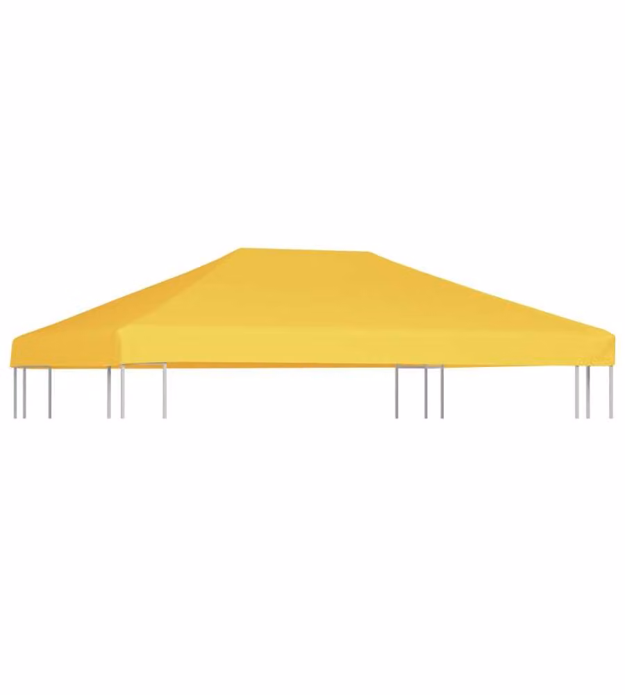 Copertura Superiore per Gazebo 270 g/m² 4x3 m Gialla