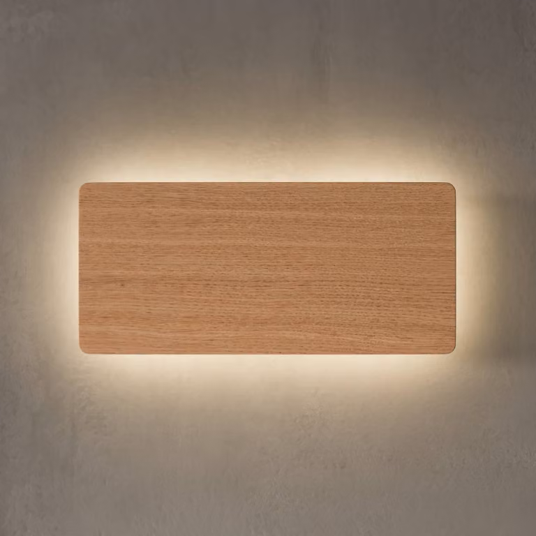 Applique Tavola TK Lighting, dimmerabile, Legno chiaro, Soggiorno / Sala da pranzo, Legno, Applique