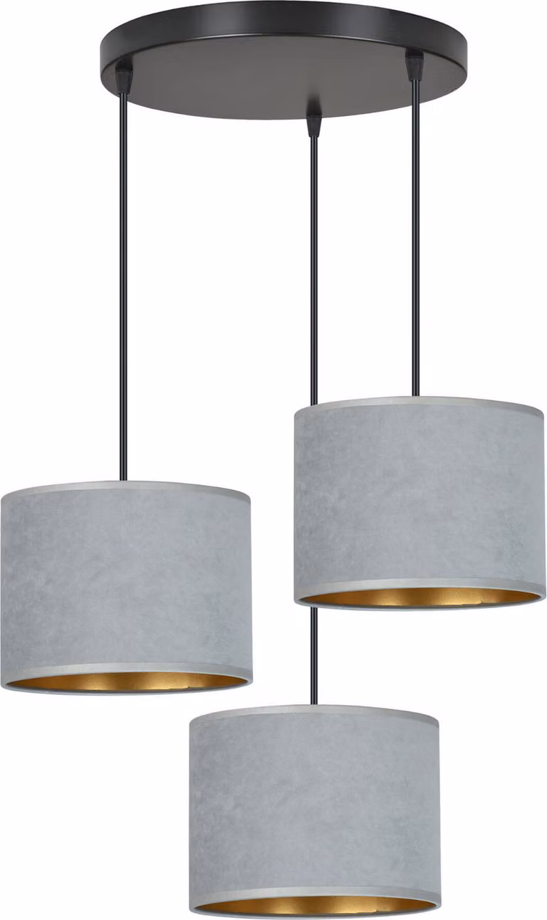 Lampadario Emibig 3xE27 60W HILDE 3 BL PREMIUM GRAY 1050/3PREM