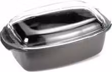 Casseruola rettangolare in alluminio antiaderente con coperchio Antik Ars, Nero, L: 40 cm, H: 21 cm