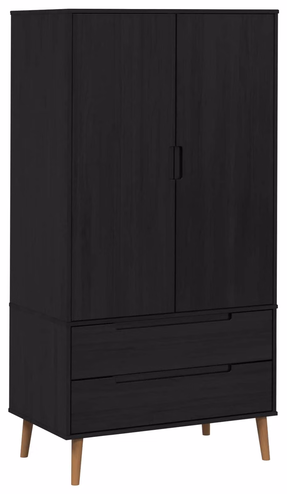 Armadio MOLDE, colore nero, dimensioni 90 x 55 x 175 cm