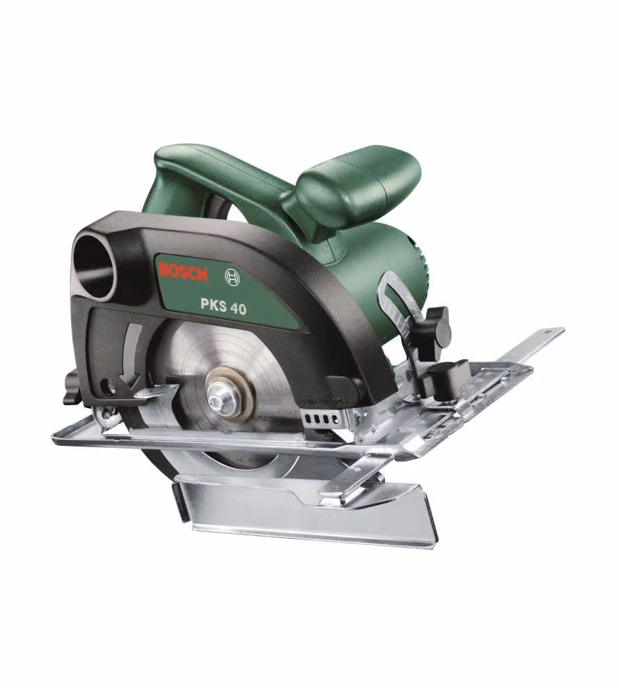 Sega circolare da banco Bosch PKS 40 verde con diametro disco 130 mm