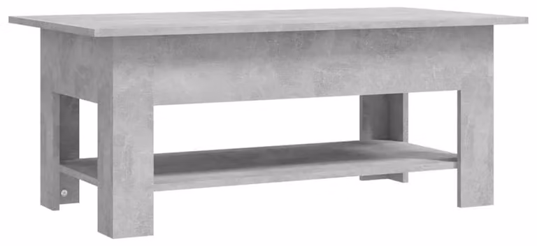Tavolino da salotto moderno in legno con ripiano