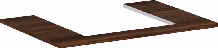 hansgrohe Xelu Q Console avec découpe au centre, 500x480, pour vasque à poser, polie, 54094630, 54094630