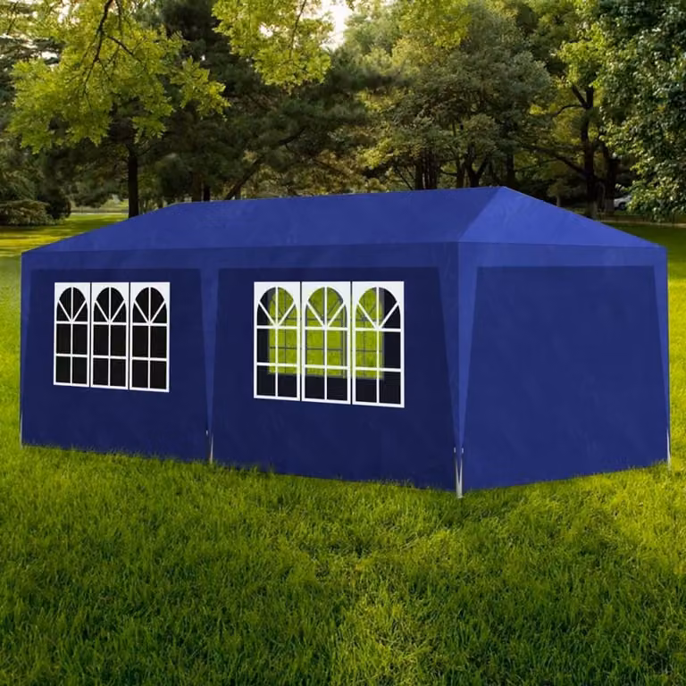 The Living Store Partyzelt 3x6 m Blau