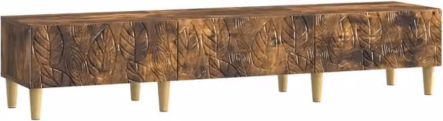 Mobile TV-Credenza in Rovere Fumo e Legno, Stile Vintage, L/P/H: 147 x 34,5 x 30 cm – 1