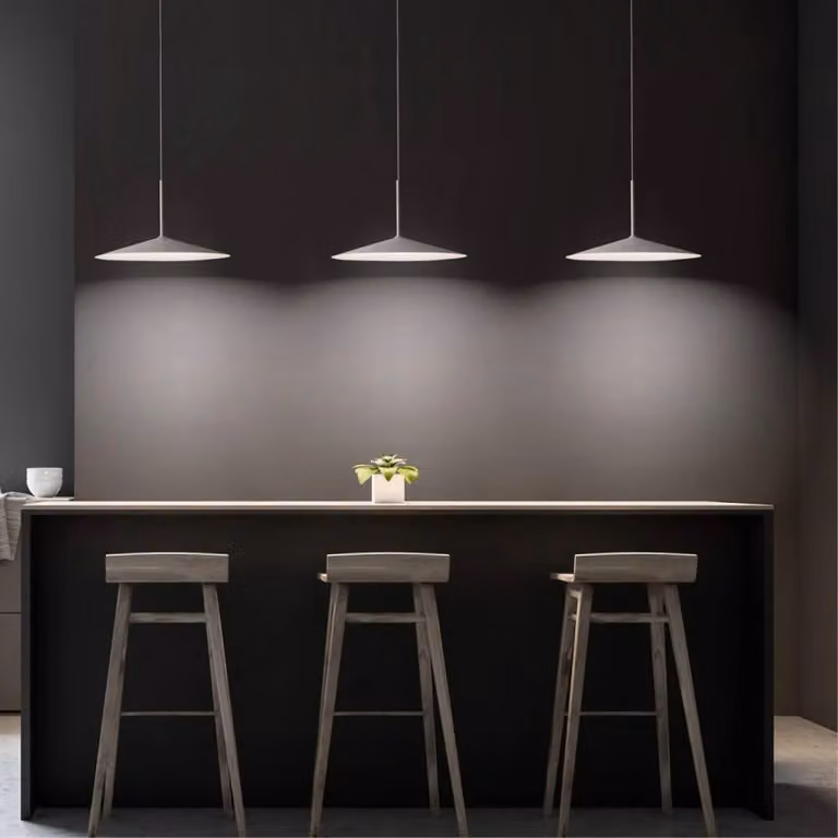 Linea Light Lampada LED a sospensione Poe Plus, bianco Plus, Bianco / Opale, Soggiorno / Sala da pranzo, Metallo, Moderno