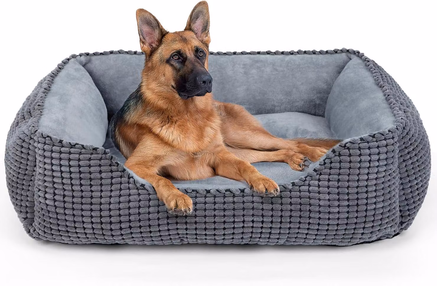 Cuccia per cani, dimensioni 106x80x23 cm, in peluche, lavabile, antistatica, adatta a cani di grossa taglia
