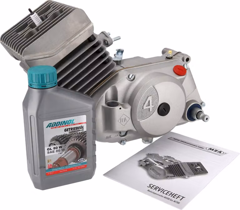 Motore 50cc, 4 velocità, custodia in argento, NPC, 60 km/h - Simson S51, KR51/2 Schwalbe, SR50