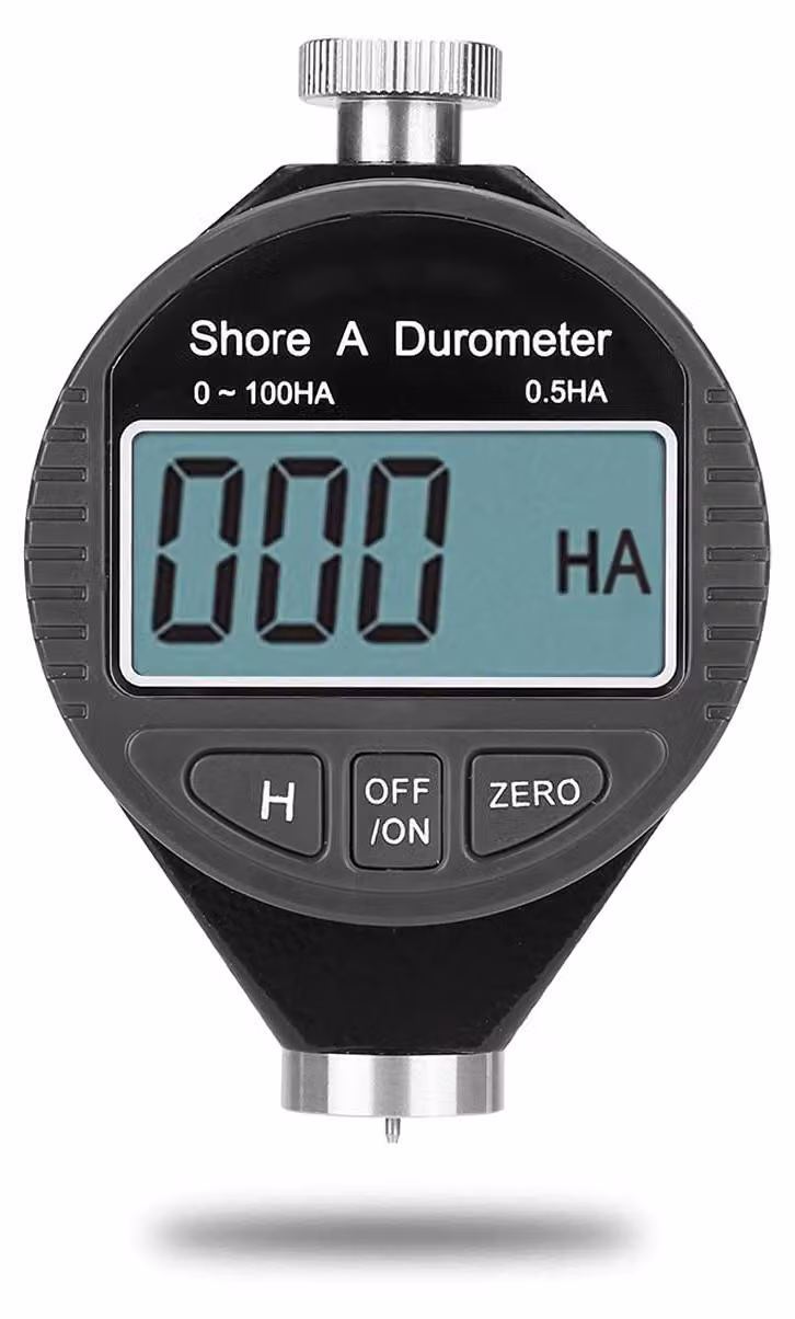 Durometro Shore di tipo A, con display LCD, scala da 0 a 100°