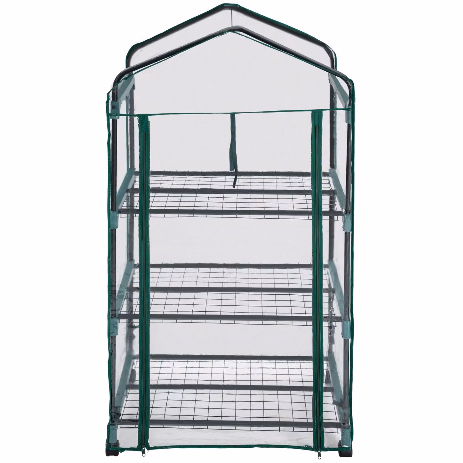 Serra mobile TecTake GmbH con 3 ripiani, trasparente, L/P/H: 69 x 49 x 133 cm – 3