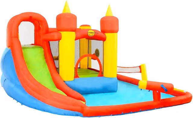 Happy Hop Gonfiabile con Scivolo e Piscina 410x385x220 cm PVC 92198
