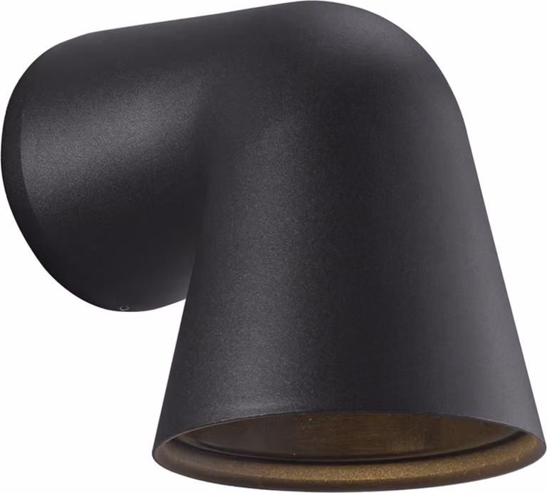 Lampada a parete singola anteriore GU10 nero