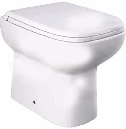 VASO WC RIVER IN CERAMICA BIANCA A TERRA
