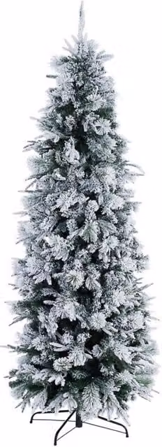 Albero di Natale Artificiale Innevato 240 cm 1196 Rami Verde