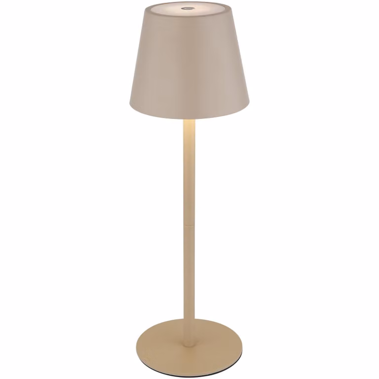 Lampada da tavolo senza fili con batteria ricaricabile Touch Dimmer Lampada da tavolo dimmerabile beige 58488S