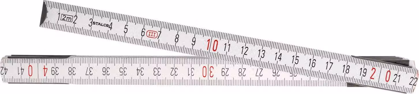 Regolo pieghevole in legno 2 m Calibro da costruzione bifacciale