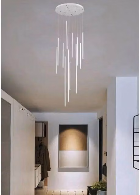 Trade Shop - Lampadario Sospeso 105w Moderno Pendenti Led Bianco Luce 6500k 4000k 3000k Lp-45b - -bianco Freddo -