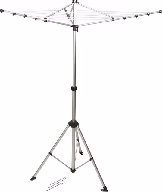 Droga automatica compatta con cavo di 12 metri - Asta telescopica regolabile da 136 a 185 cm