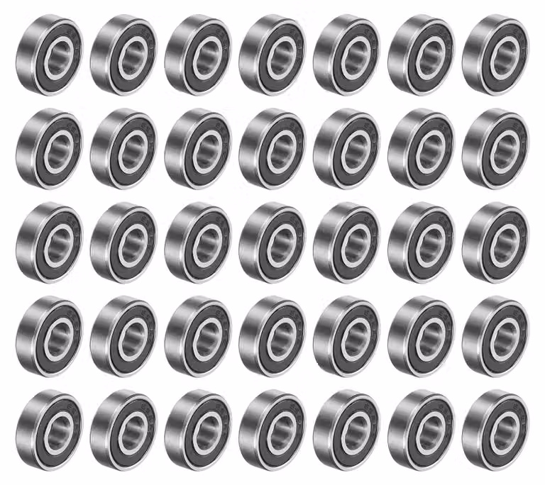 50 cuscinetti a sfera con scanalature, modello 695-2RS, dimensioni 5 x 13 x 4 mm, realizzati in acciaio cromato