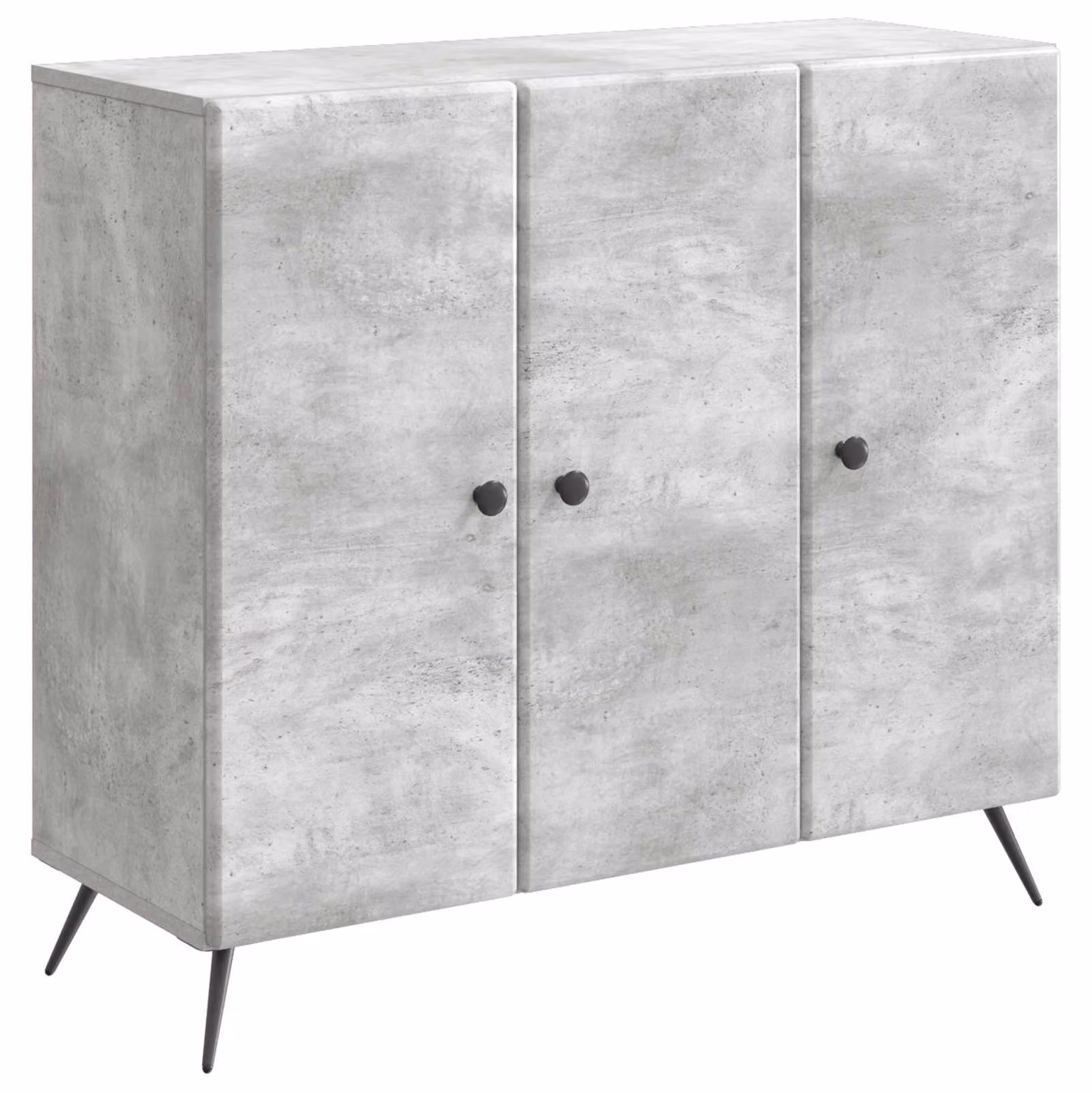 Credenza Grigio Cemento 89 x 34,5 x 80 cm Legno ingegnerizzato