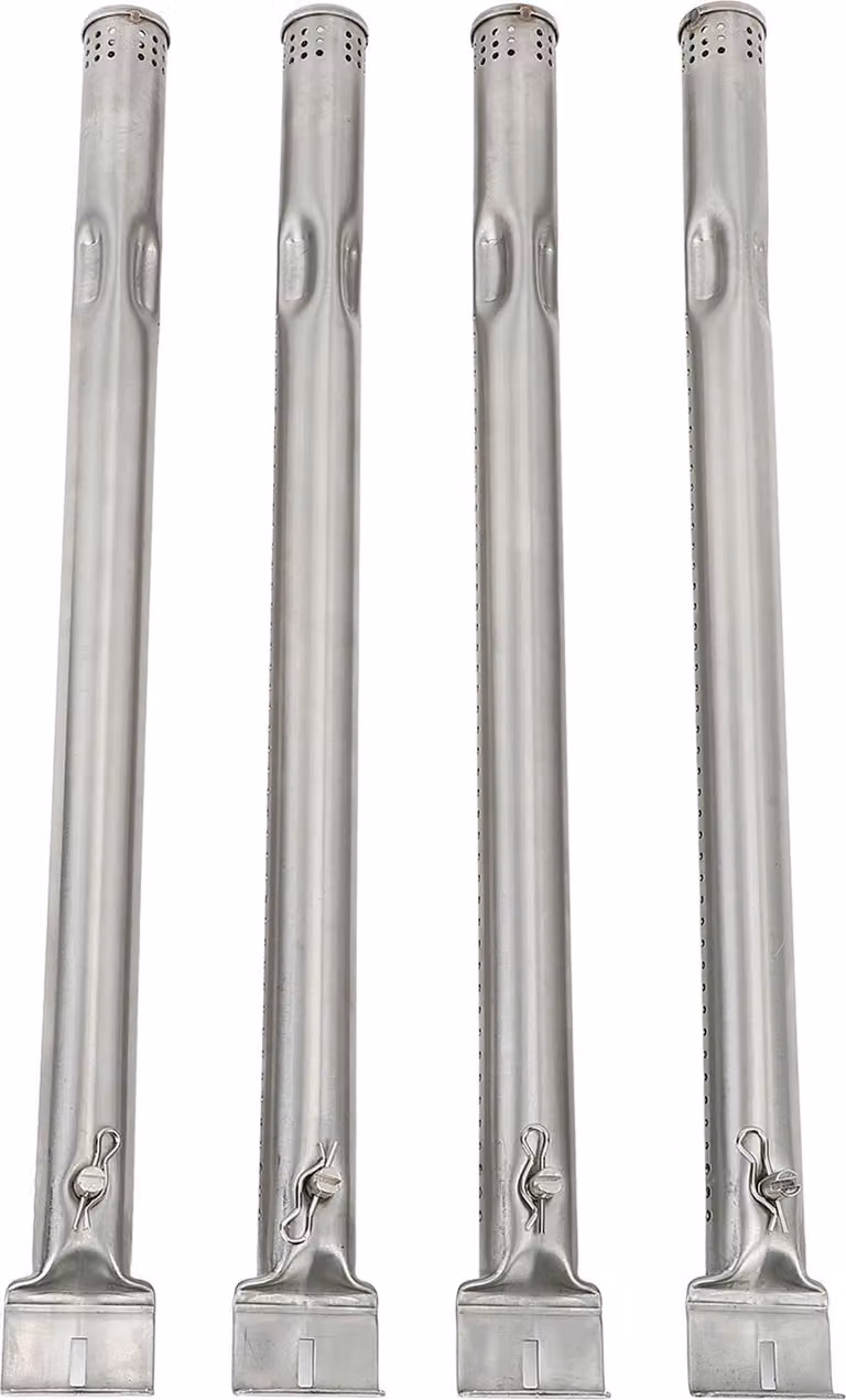 4pcs gas barbecue bruciatore tubo in acciaio inox universale ad alta resistenza barbecue tubo