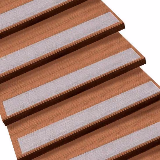 Strisce antiscivolo per scale, trasparenti (PEVA), 10 x 60 cm, confezione da 15 pezzi – protezione antiscivolo per interni ed esterni