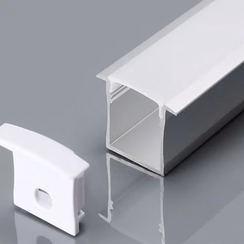 Profilo in Alluminio per Strip LED (Max l: 18mm) Copertura Opaca 2000 x 30 x 20mm