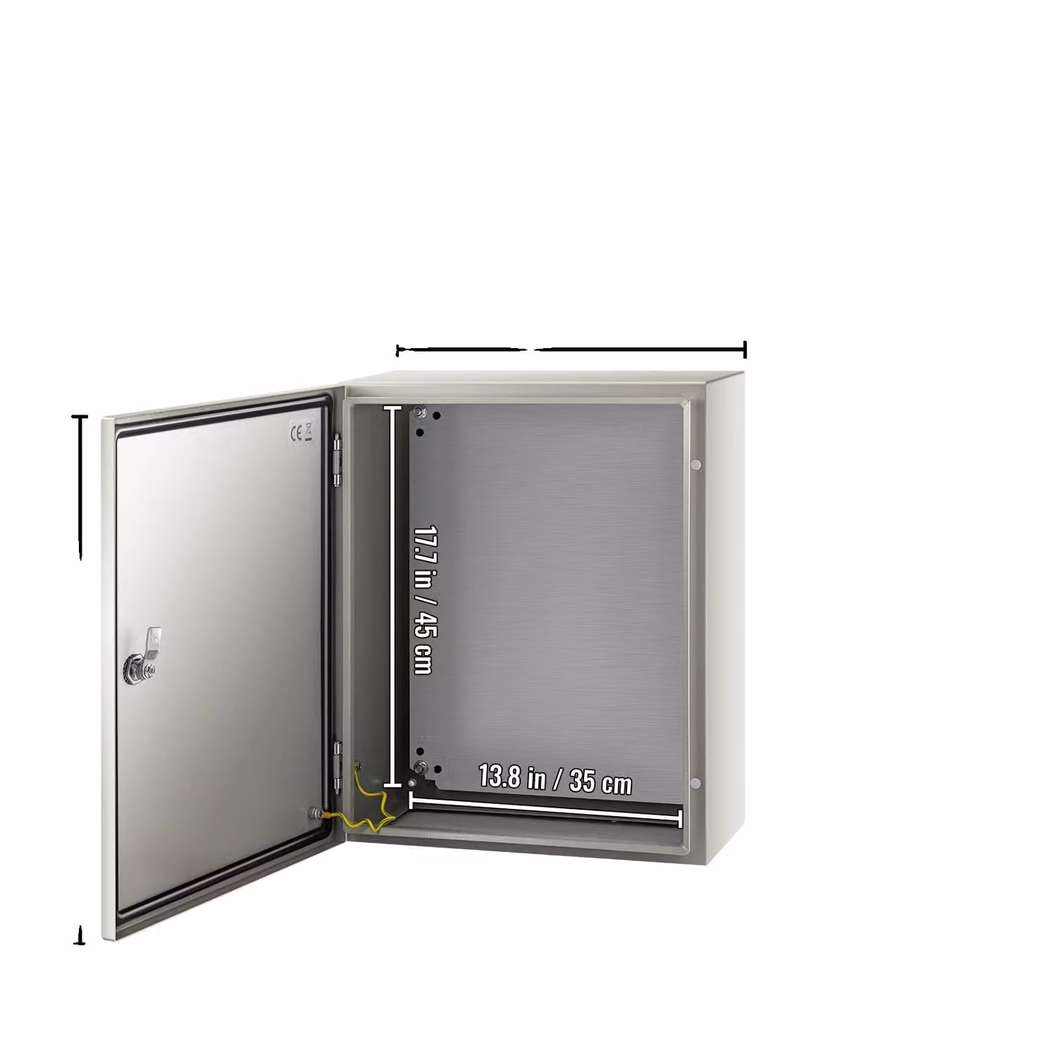 Custodia elettrica, struttura in acciaio, impermeabile secondo IP66, 50 x 40 x 20 cm