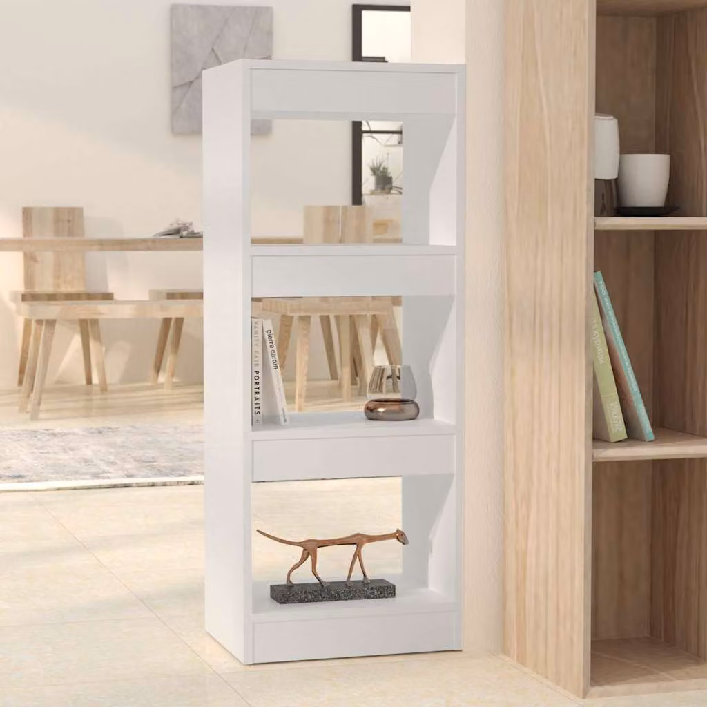Libreria divisorio vidaXL bianca in legno e MDF L: 40 cm, P: 30 cm, H: 103 cm