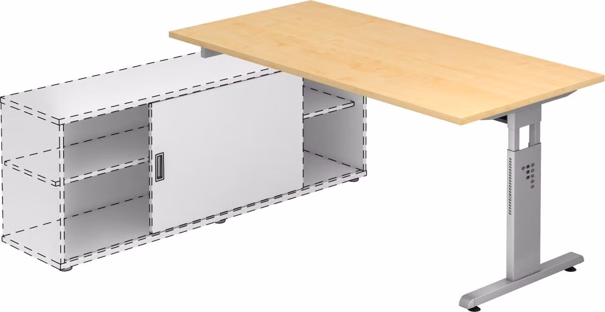 Scrivania aggiuntiva OSE16, 160 x 80 cm