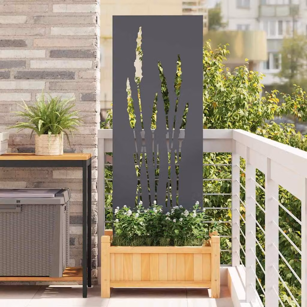 Schermo per privacy in giardino Floreale Antracite 50 x 140 cm