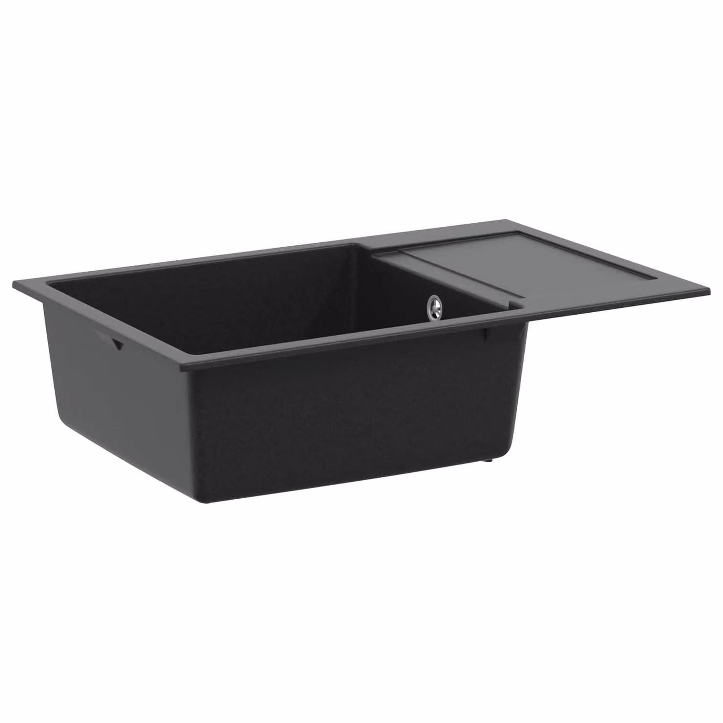 Lavello vidaXL Nero in Quarzo e Resina L: 78 cm, P: 50 cm – 1