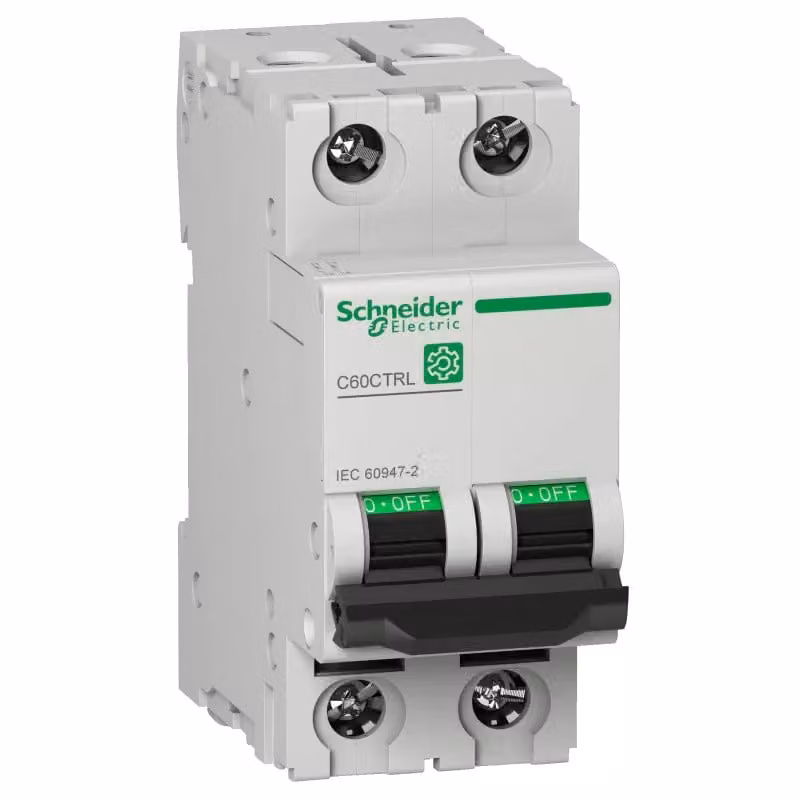Schneider Electric Multi 9 Interruttore LS OEM C60CTRL a 2 poli, 3 A, caratteristica C, 100 kA, IEC 60947-2, M9C01203