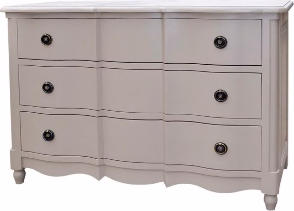 Casa Padrino Cassettone barocco a 3 cassetti 130 cm - Mobili in stile Liberty - legno massello