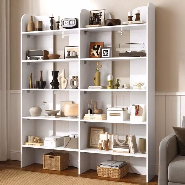 Libreria 5 ripiani ¨C Minimal ¨C Rovere moderno 80x30x160 cm per soggiorno ufficio studio