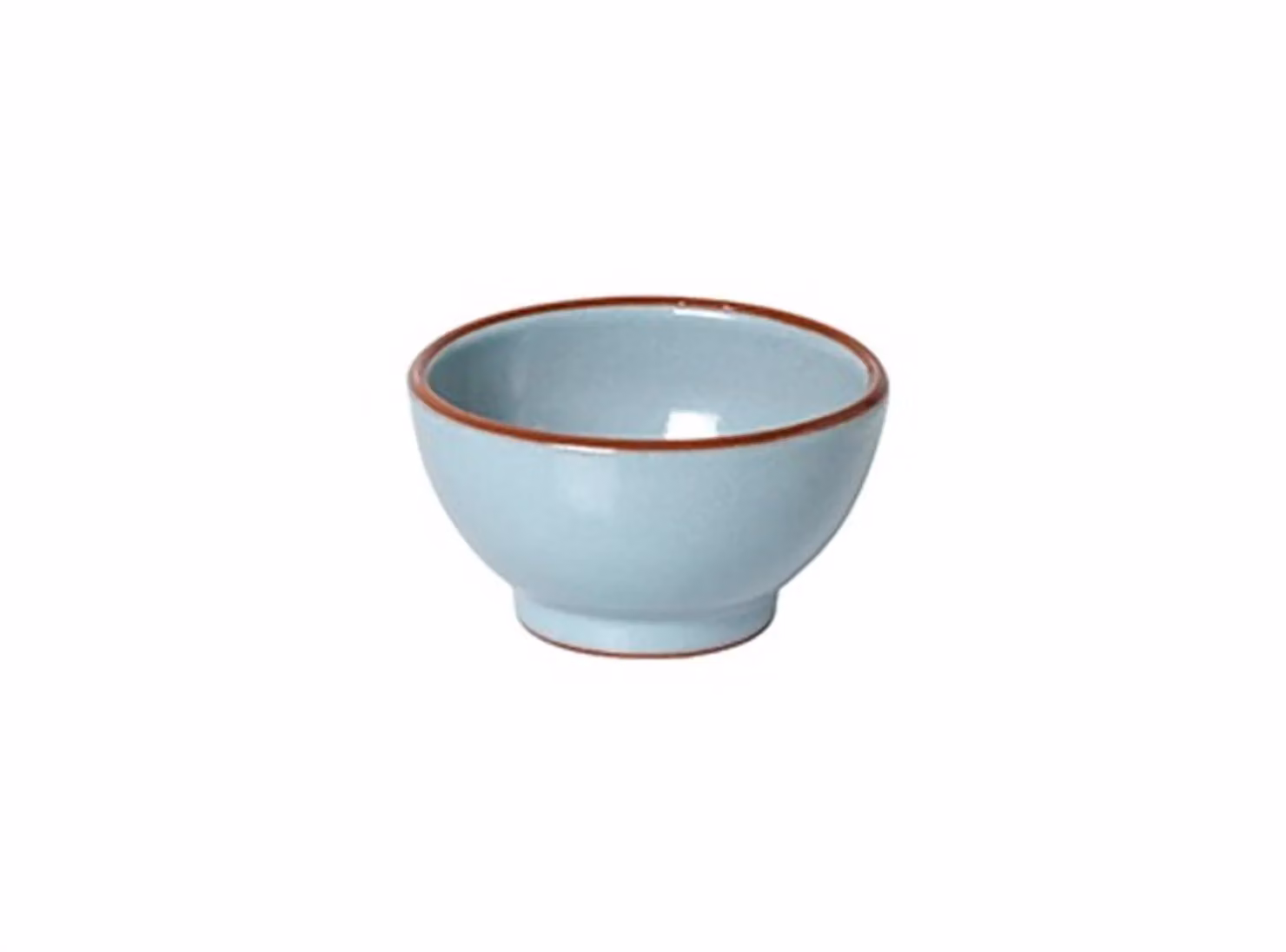 Bacinella per pinzimonio in terracotta colore celeste 6 pezzi
