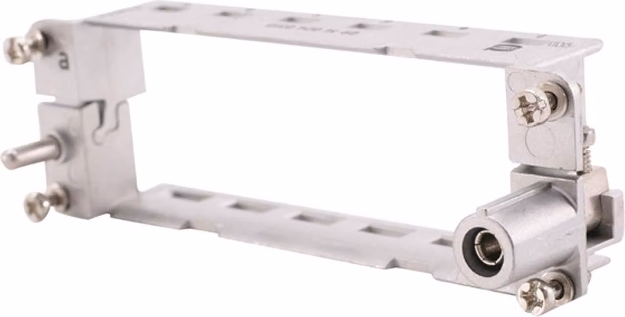 Telaio angolare HARTING, serie 24B, con connettore femmina, per 6 moduli, sezione PE da 1 mm² - 2,5 mm² / 4 mm² - 10 mm²